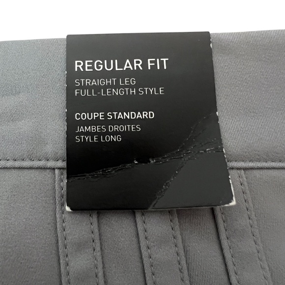 NWT Adidas Men’s Adi Advantage Golf Pants Size 34Wx32L Flat Front-Gray‎ - Picture 11 of 13